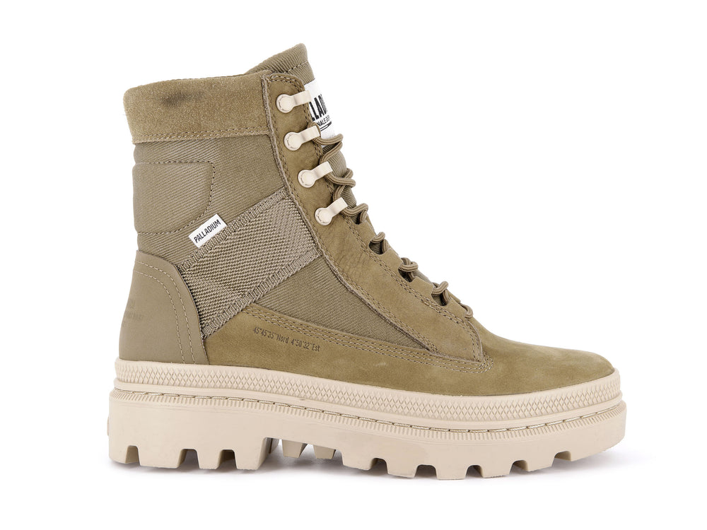 Zapatos Altas Palladium PALLATROOPER TACTICAL Hombre Verde Oliva | Costa Rica-62049